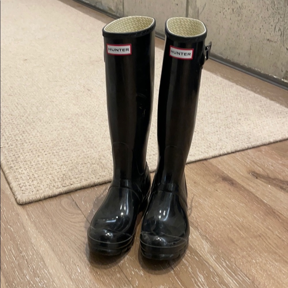 Hunter rain boots - tall black